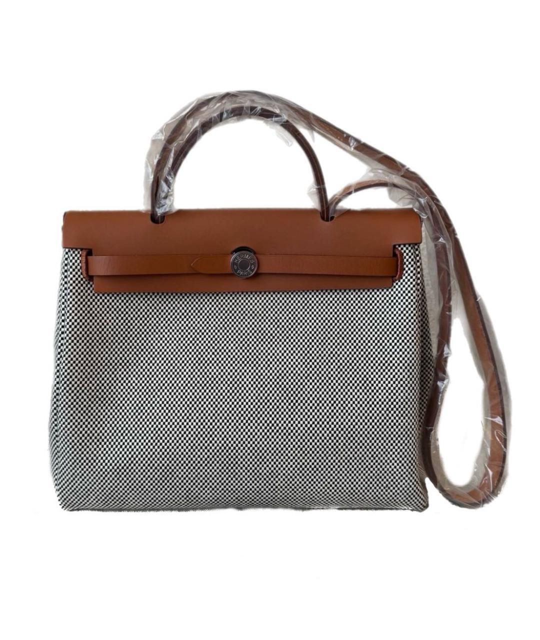 HERMES Тканевая сумка через плечо, фото 8