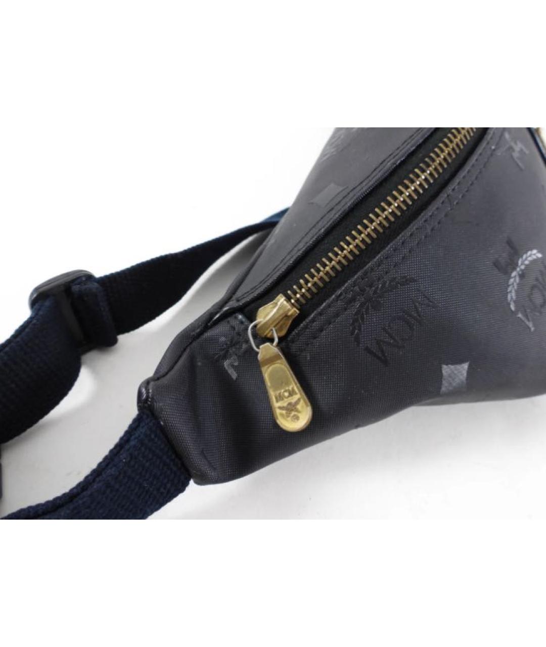 MCM Антрацитовая поясная сумка, фото 3