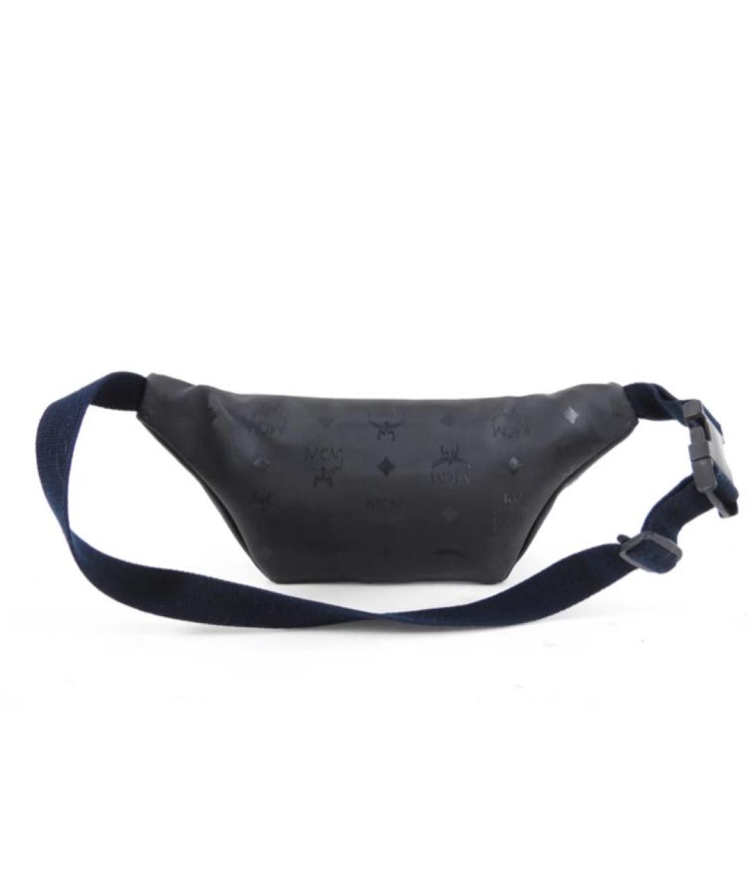 MCM Антрацитовая поясная сумка, фото 5