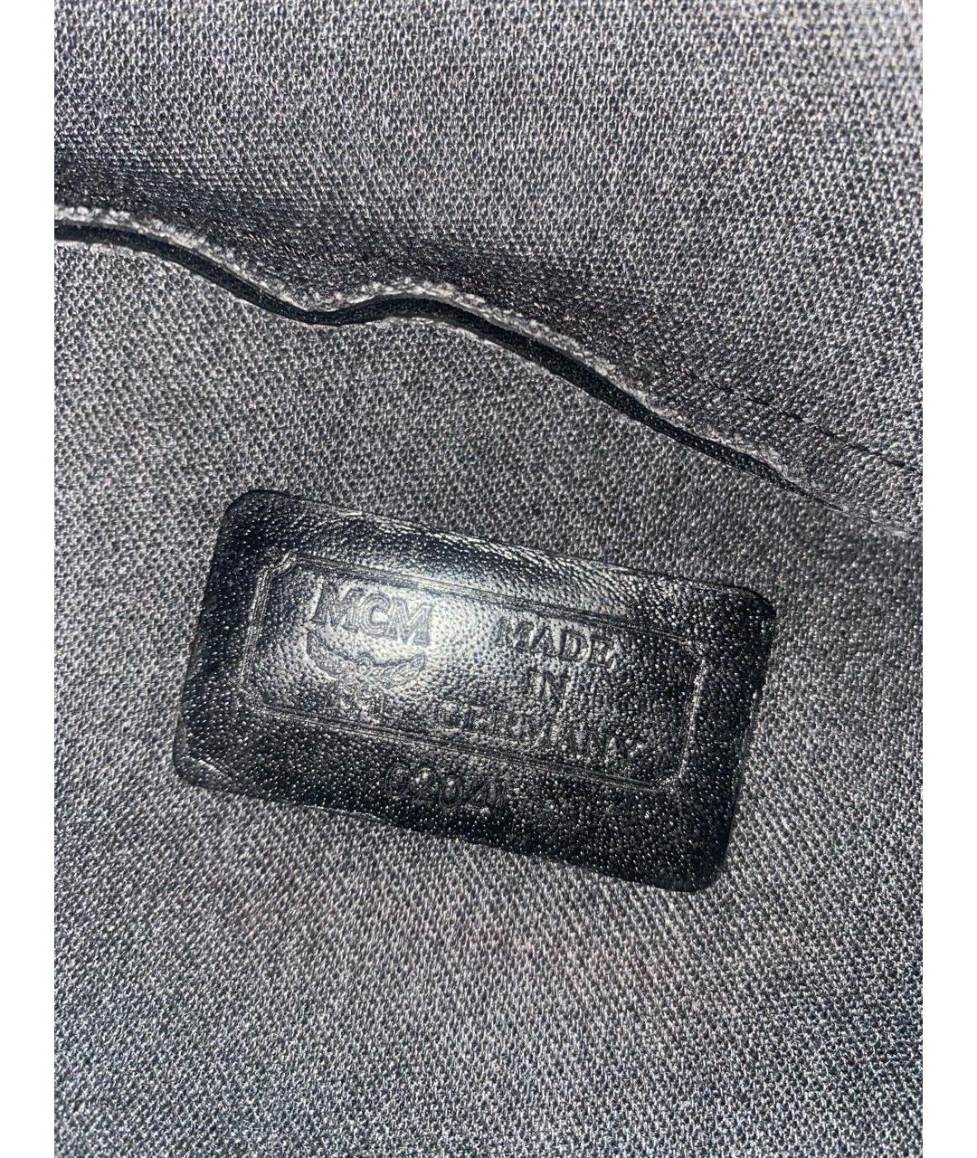 MCM Антрацитовая поясная сумка, фото 7