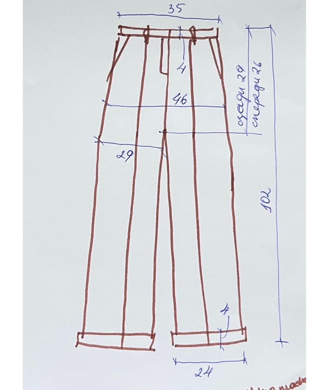 MOSCHINO Антрацитовые шерстяные прямые брюки, фото 8