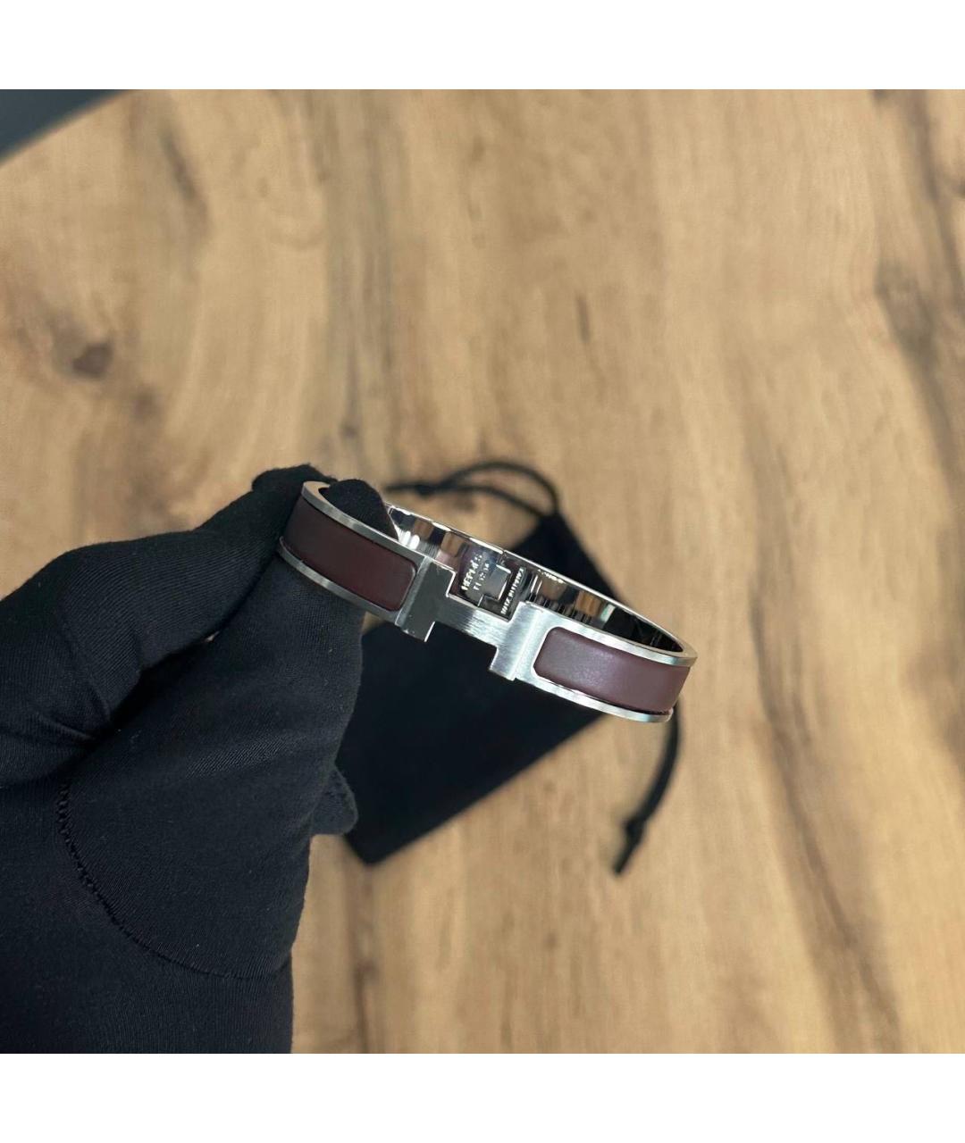 HERMES Черный браслет, фото 2