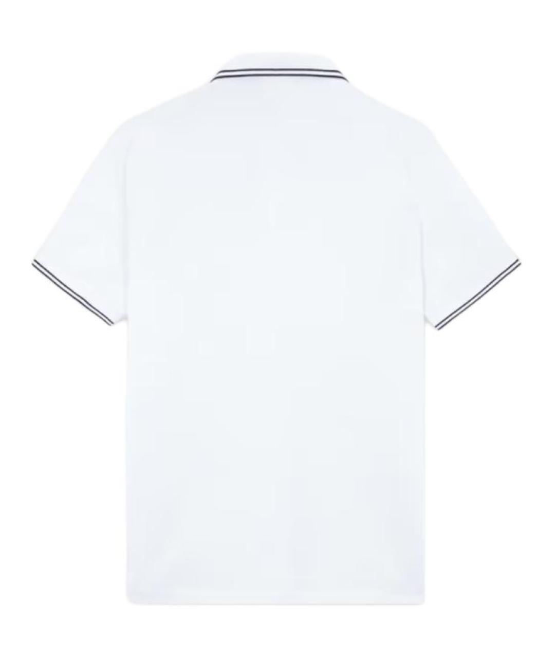 STONE ISLAND Белое поло с коротким рукавом, фото 2