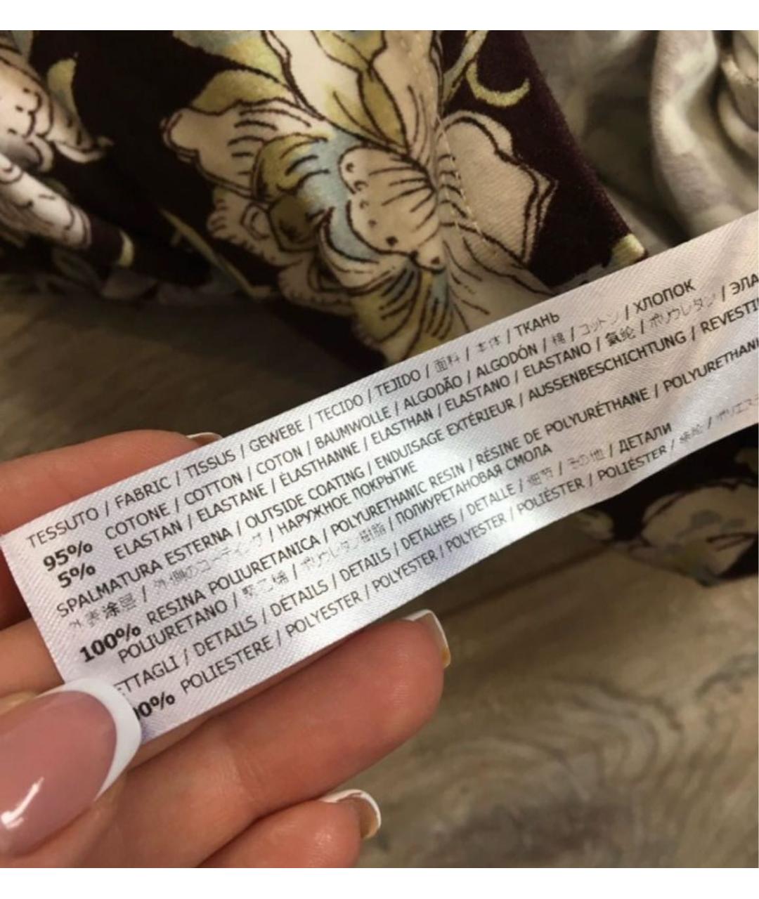 TWIN-SET Бежевое хлопковое повседневное платье, фото 8