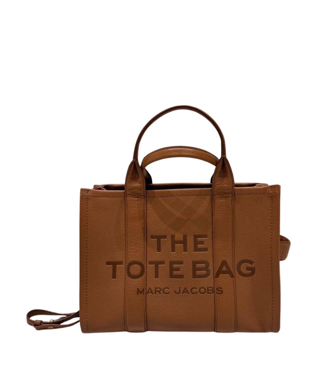 MARC JACOBS Коричневая кожаная сумка тоут, фото 1