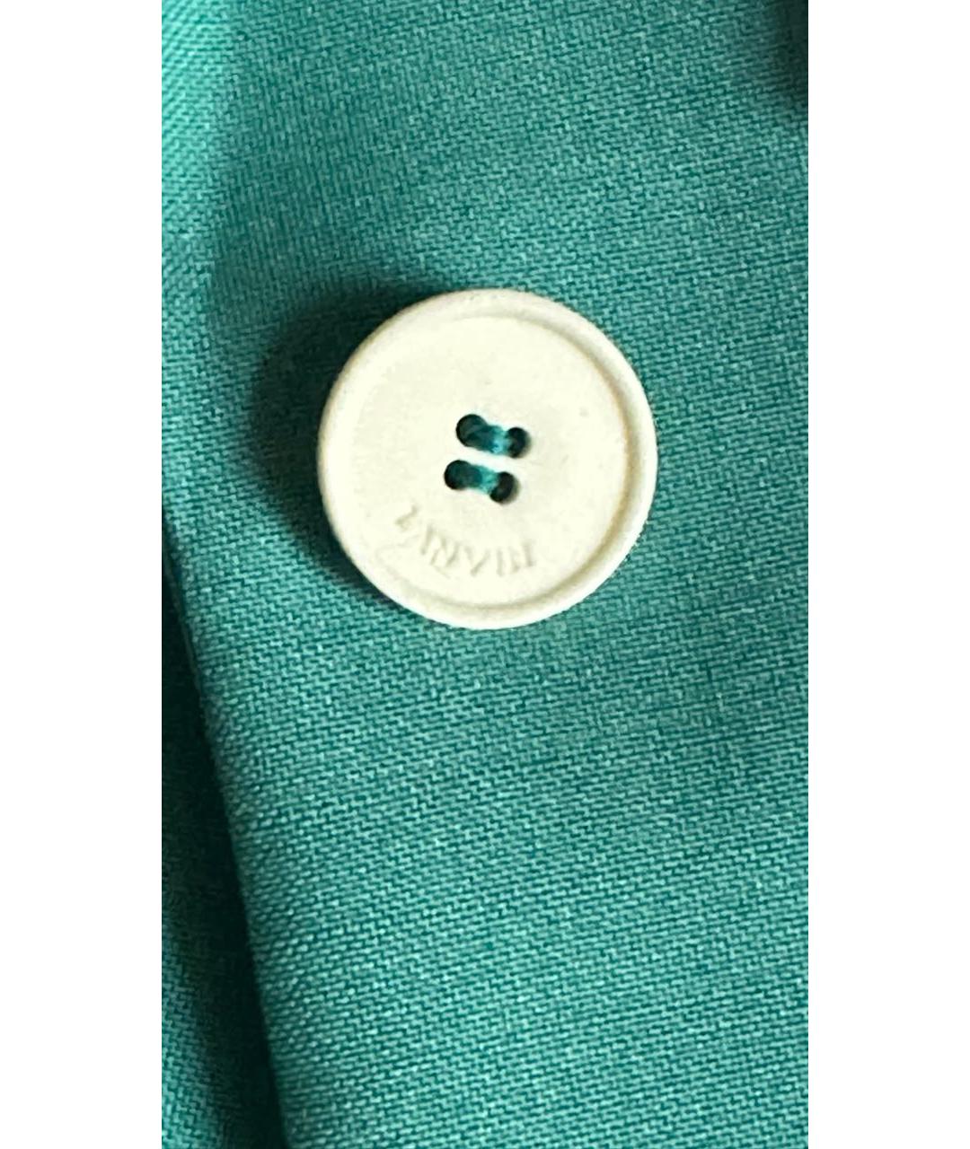 LANVIN Зеленый шерстяной жакет/пиджак, фото 4