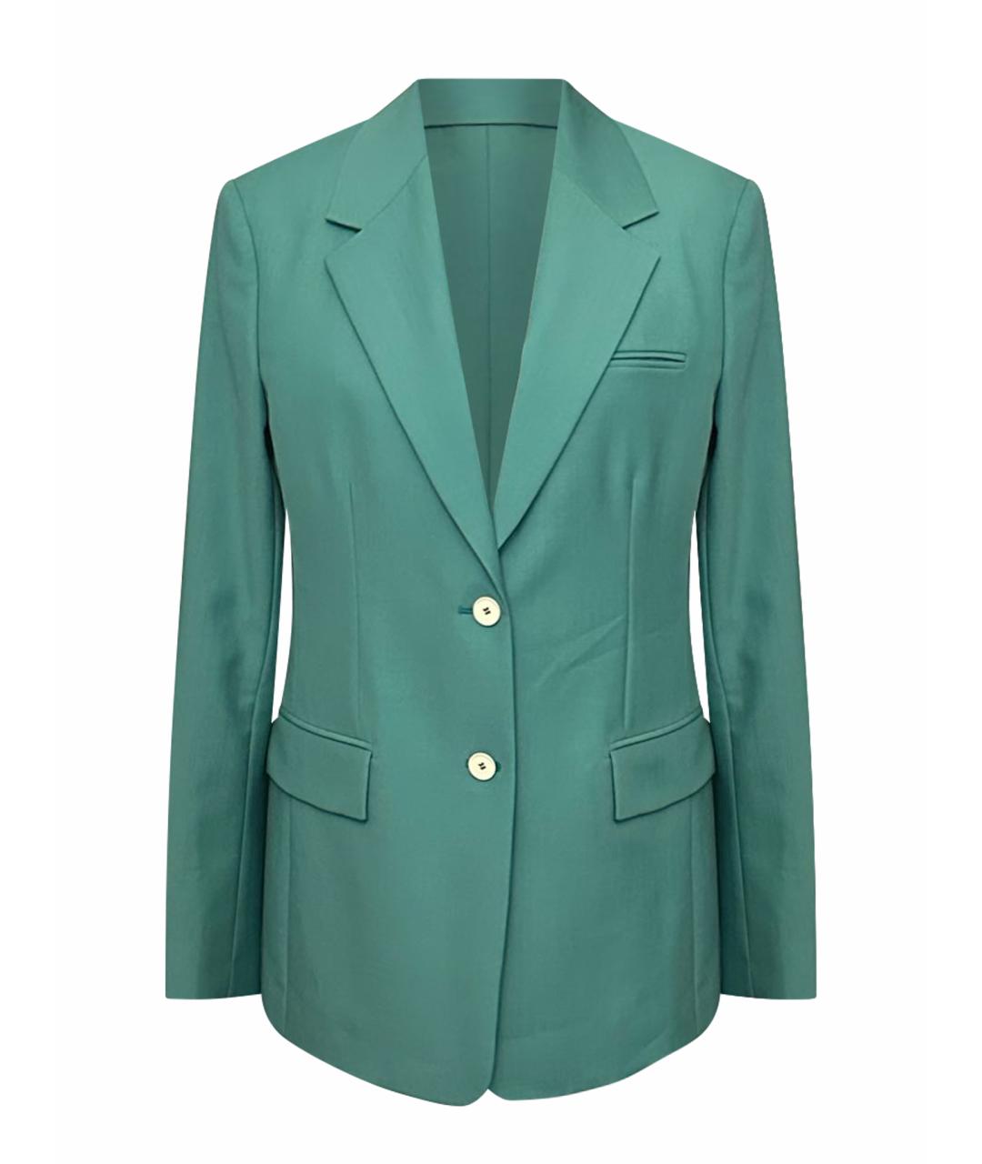 LANVIN Зеленый шерстяной жакет/пиджак, фото 1