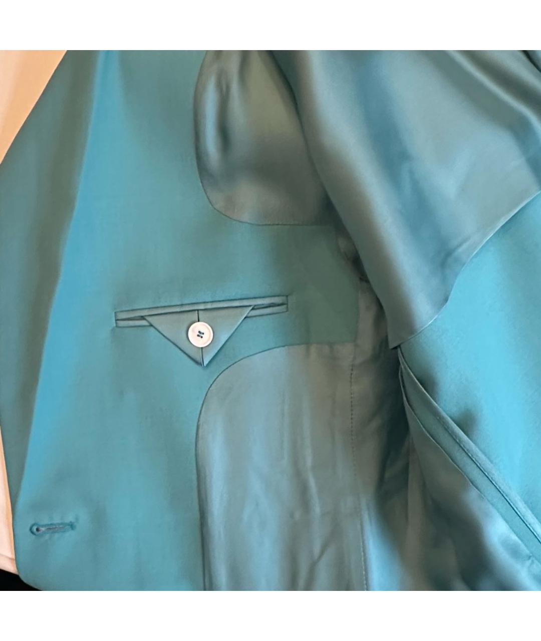 LANVIN Зеленый шерстяной жакет/пиджак, фото 5