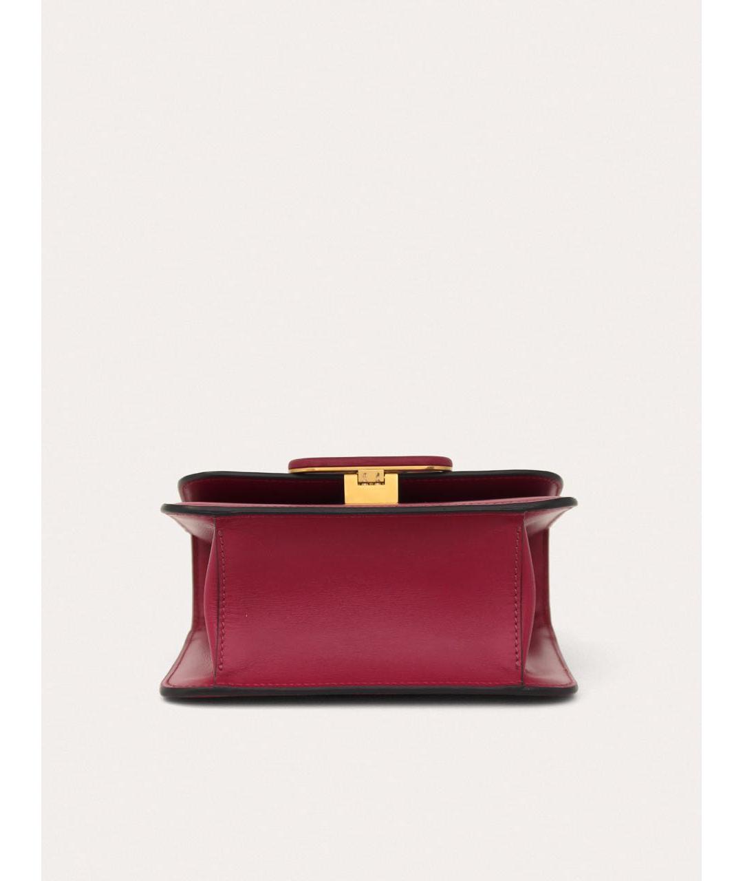 VALENTINO Розовая кожаная сумка через плечо, фото 5