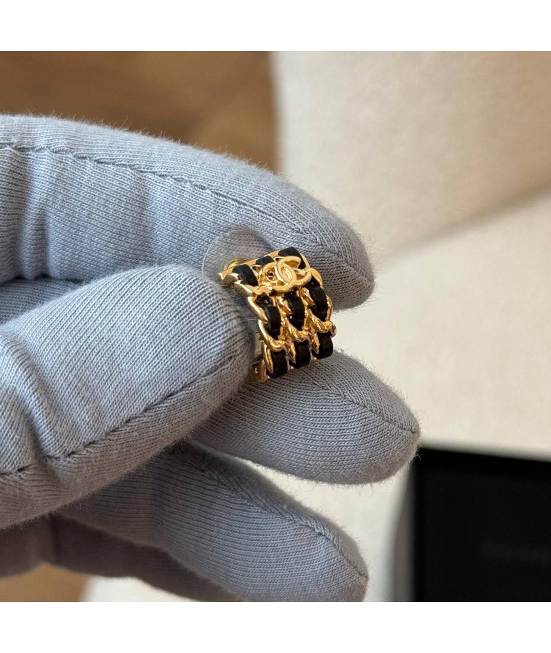 CHANEL Черные серьги, фото 3