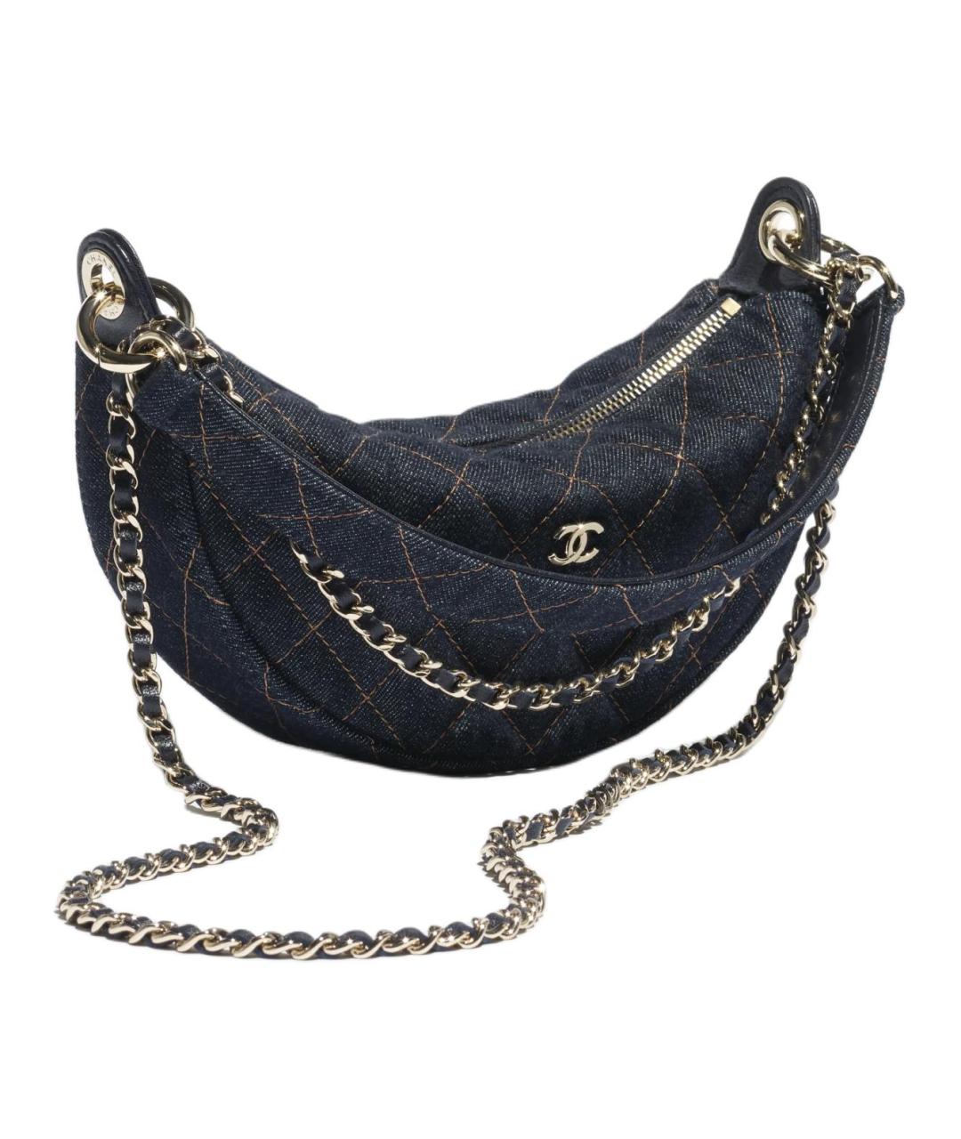 CHANEL Синяя сумка через плечо, фото 2