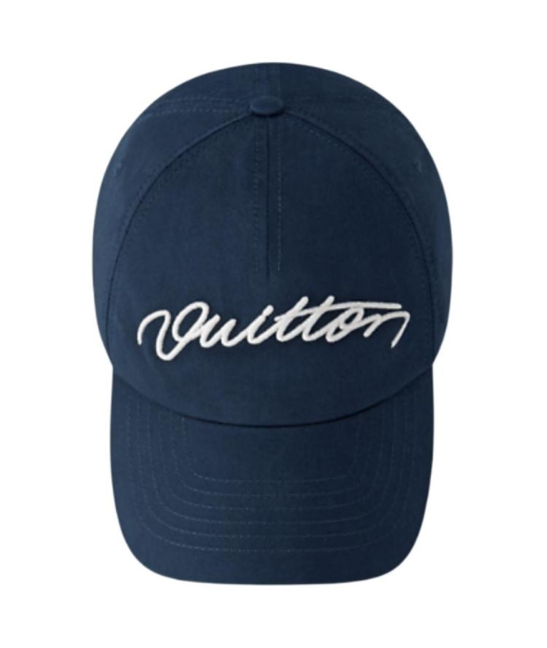 LOUIS VUITTON Темно-синяя хлопковая кепка/бейсболка, фото 3