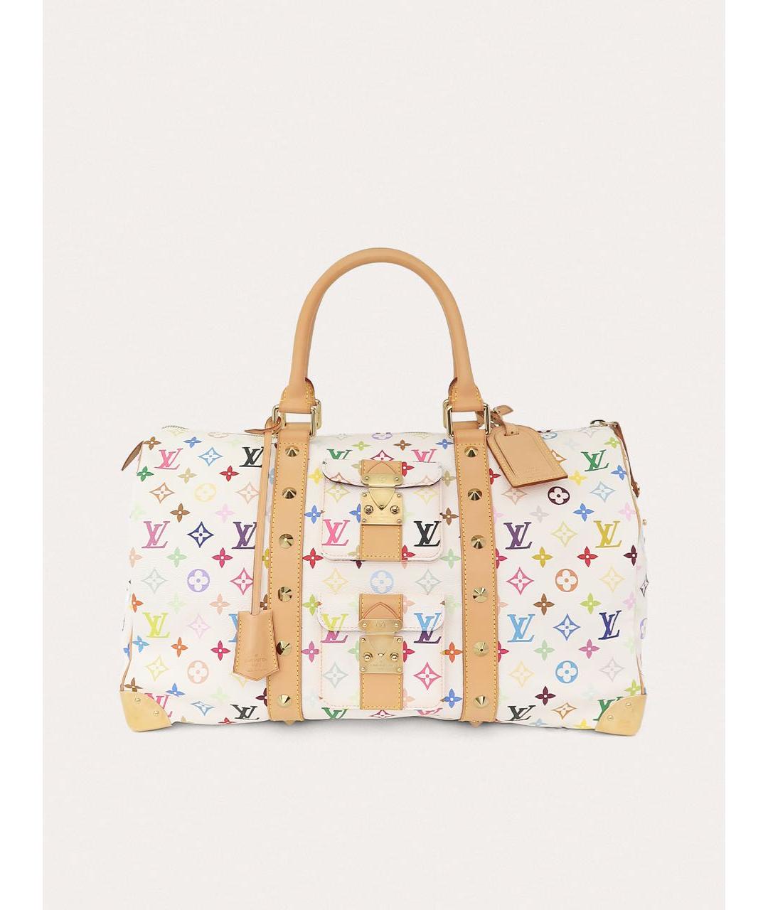 LOUIS VUITTON Белая дорожная/спортивная сумка, фото 9