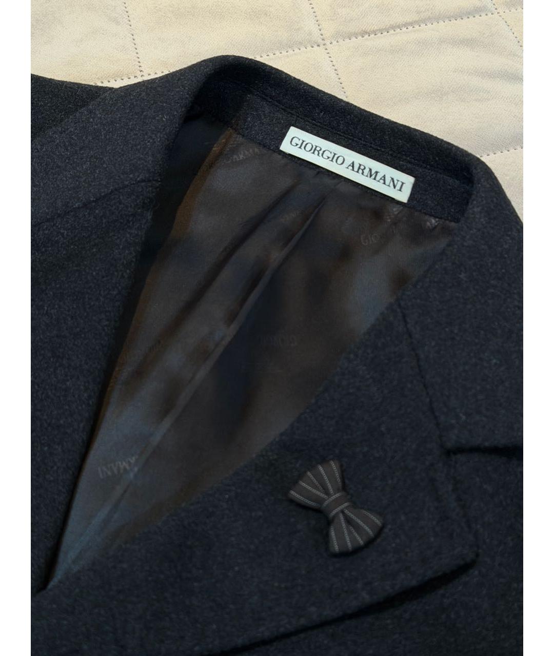 GIORGIO ARMANI Серое кашемировое пальто, фото 6