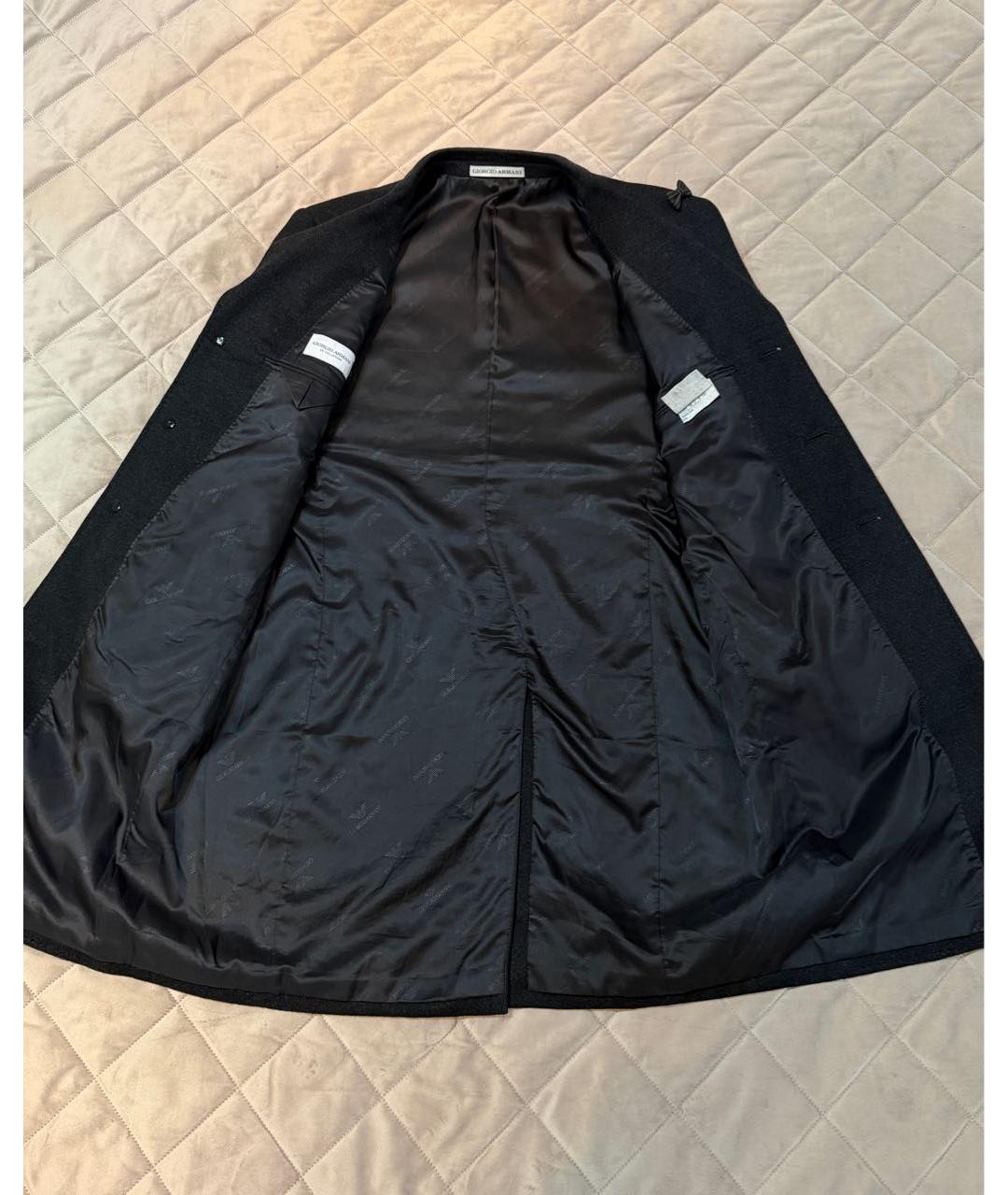 GIORGIO ARMANI Серое кашемировое пальто, фото 5