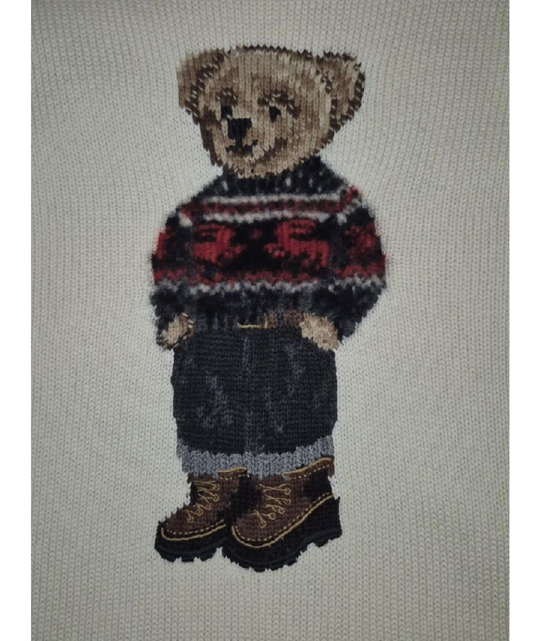 POLO RALPH LAUREN Белый хлопковый джемпер / свитер, фото 4