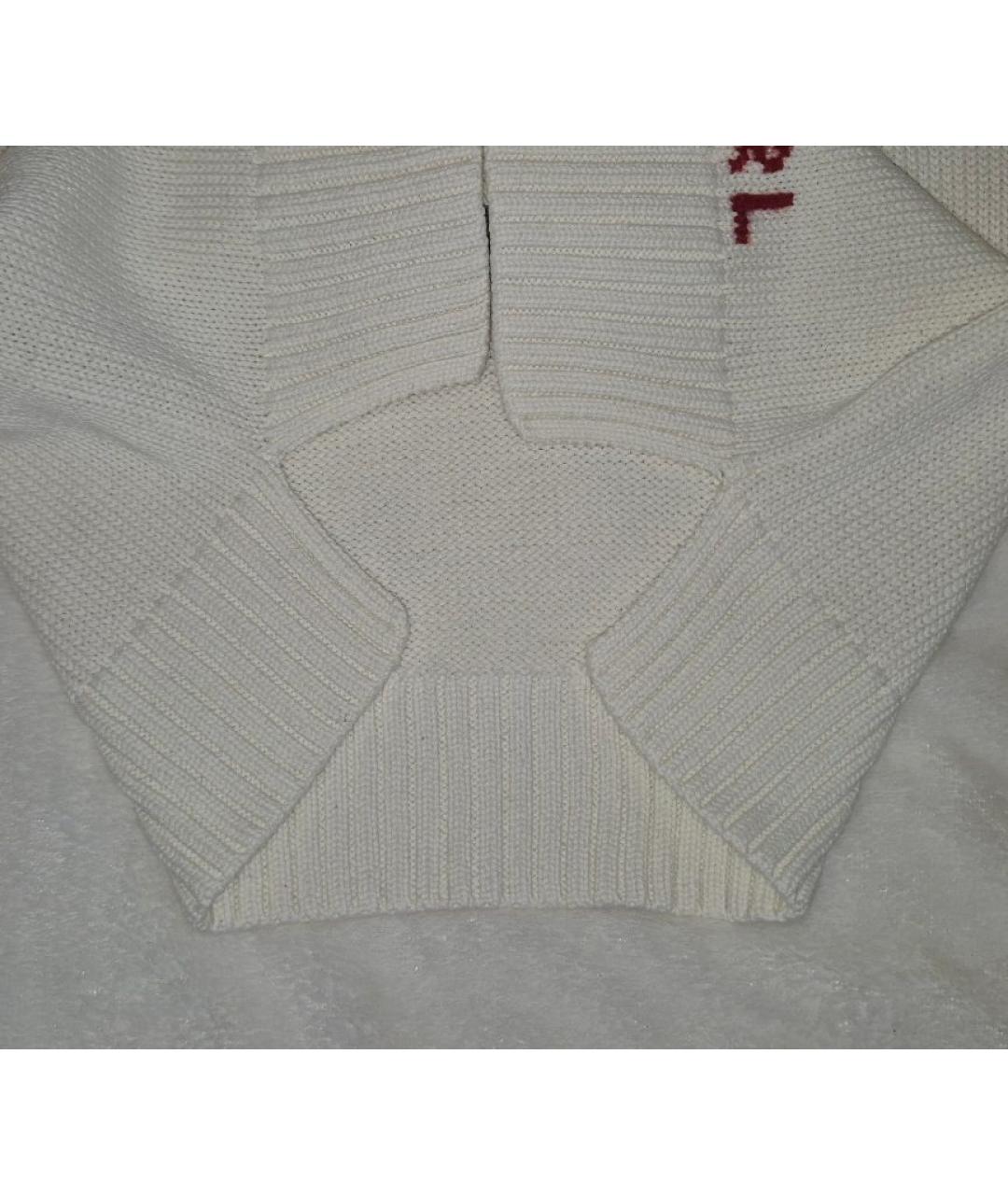 POLO RALPH LAUREN Белый хлопковый джемпер / свитер, фото 8