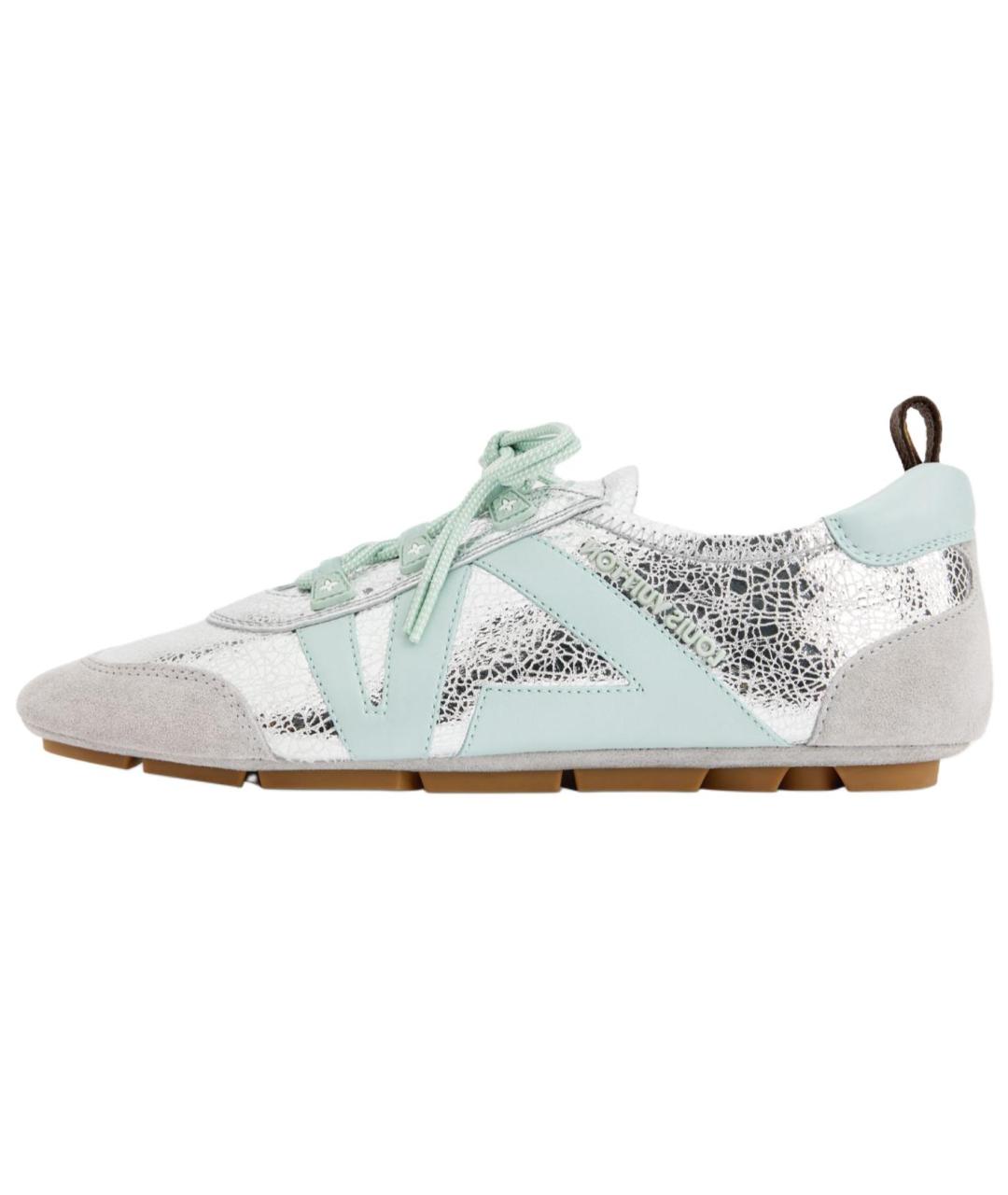 LOUIS VUITTON Серебряные кеды, фото 2