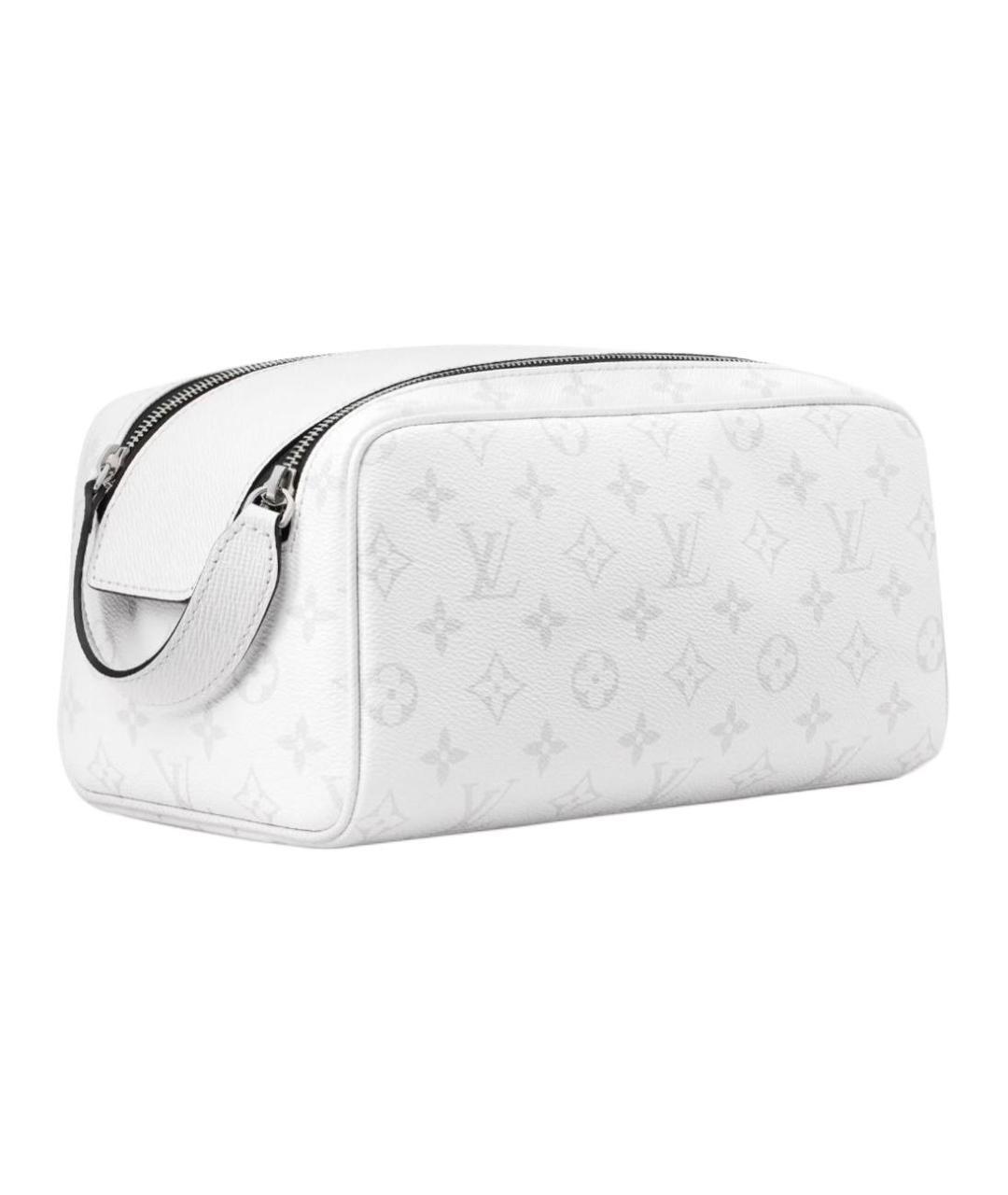 LOUIS VUITTON Белая кожаная барсетка, фото 2