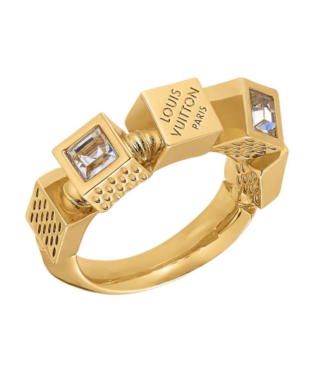 LOUIS VUITTON Золотое металлическое кольцо, фото 1