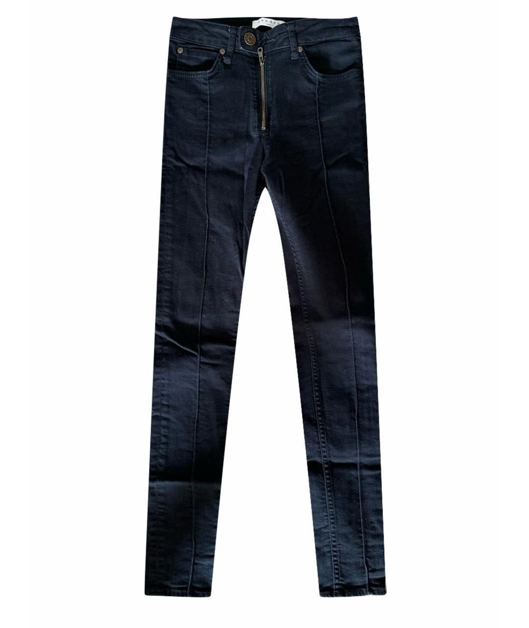 SANDRO Черные хлопковые джинсы слим, фото 1