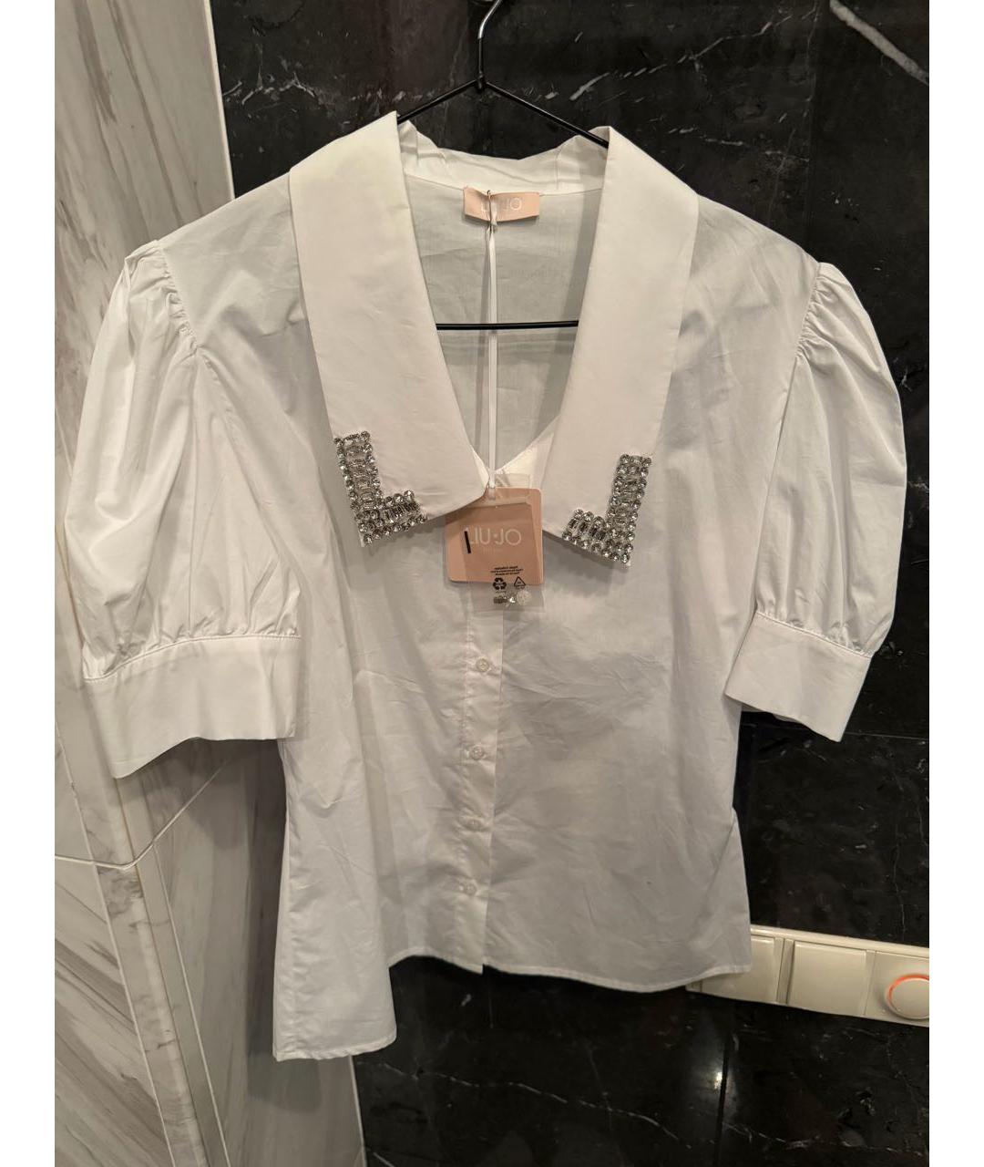 LIU JO Белая хлопковая рубашка, фото 3