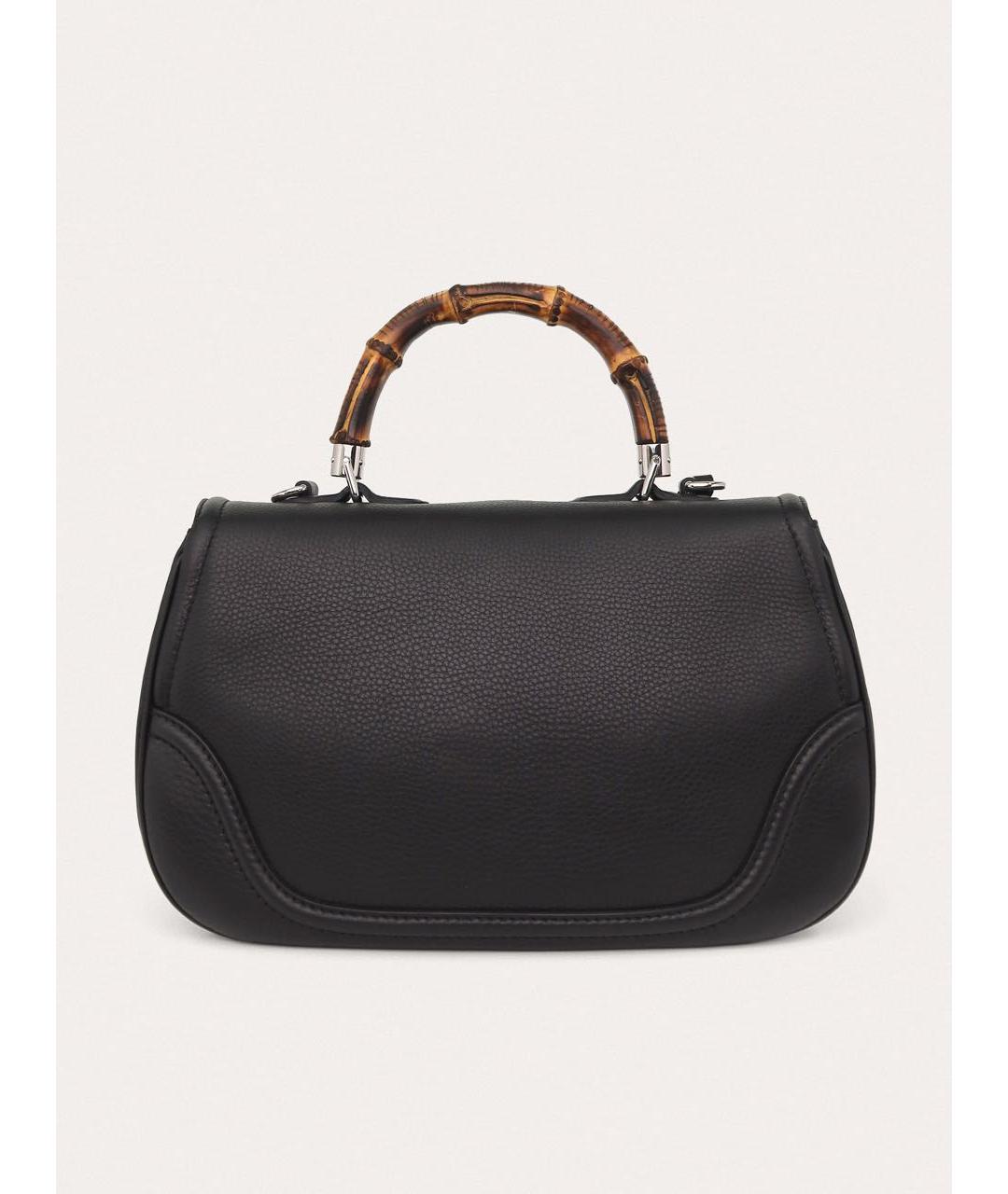 GUCCI Черная кожаная сумка через плечо, фото 3