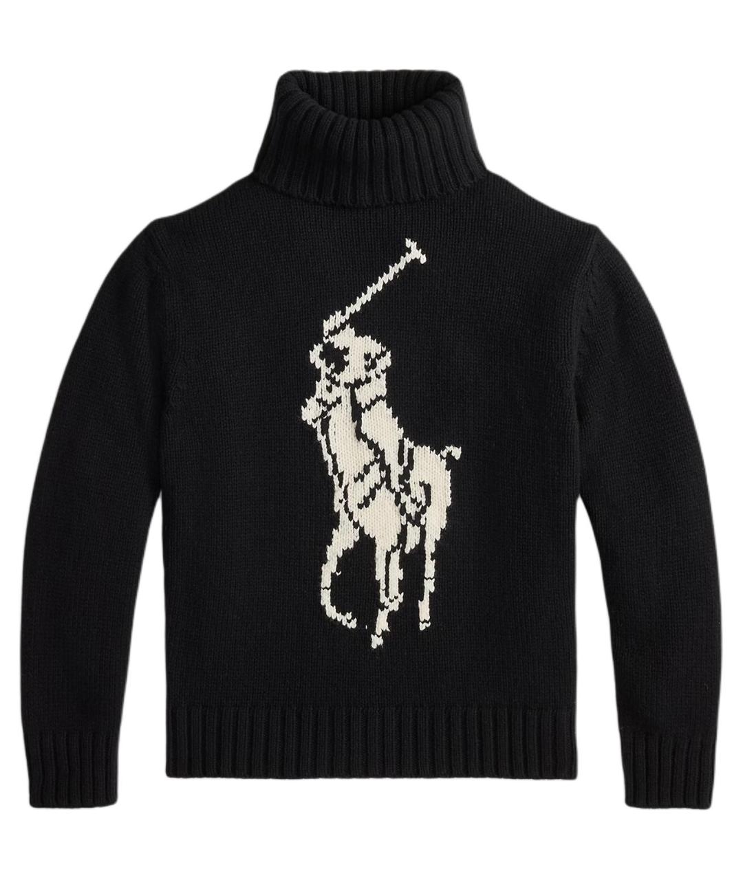 POLO RALPH LAUREN Черный шерстяной джемпер / свитер, фото 1