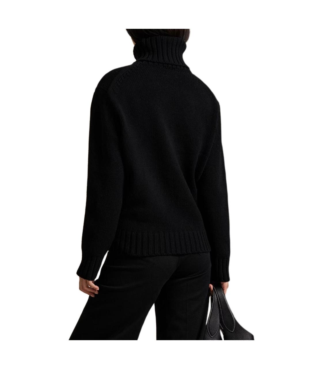 POLO RALPH LAUREN Черный шерстяной джемпер / свитер, фото 3