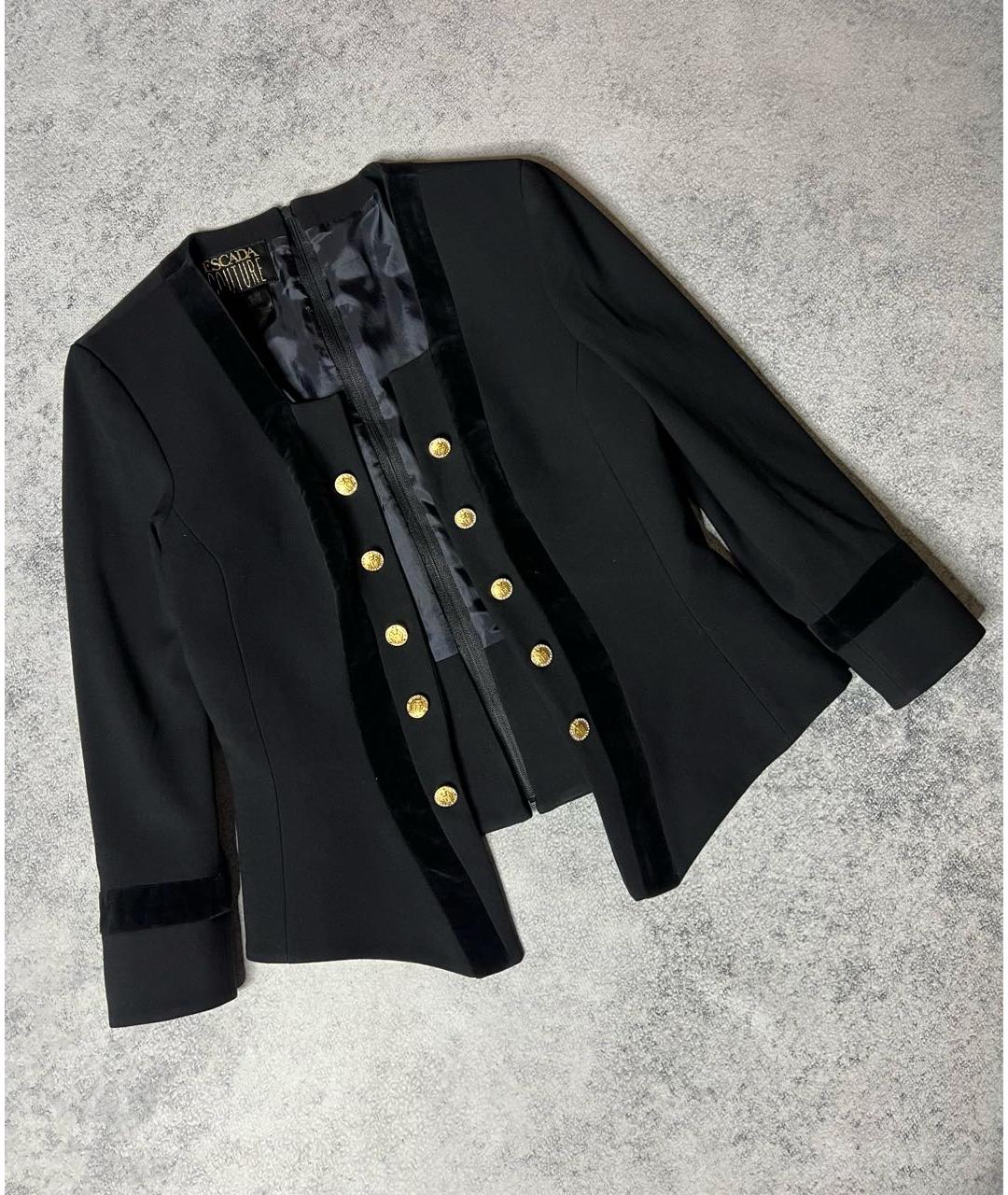 ESCADA Черный шерстяной жакет/пиджак, фото 8
