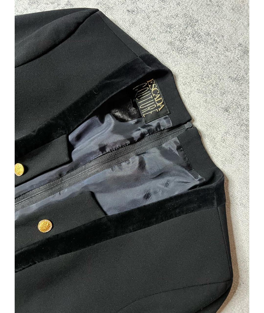 ESCADA Черный шерстяной жакет/пиджак, фото 4