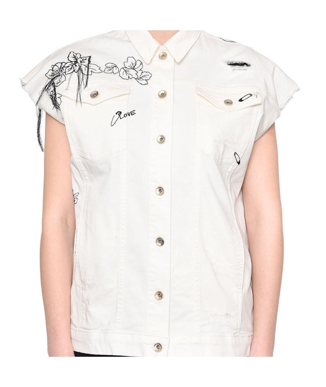 PATRIZIA PEPE Белый хлопковый костюм с юбками, фото 9