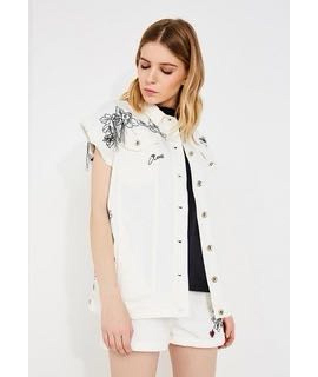 PATRIZIA PEPE Белый хлопковый костюм с юбками, фото 5