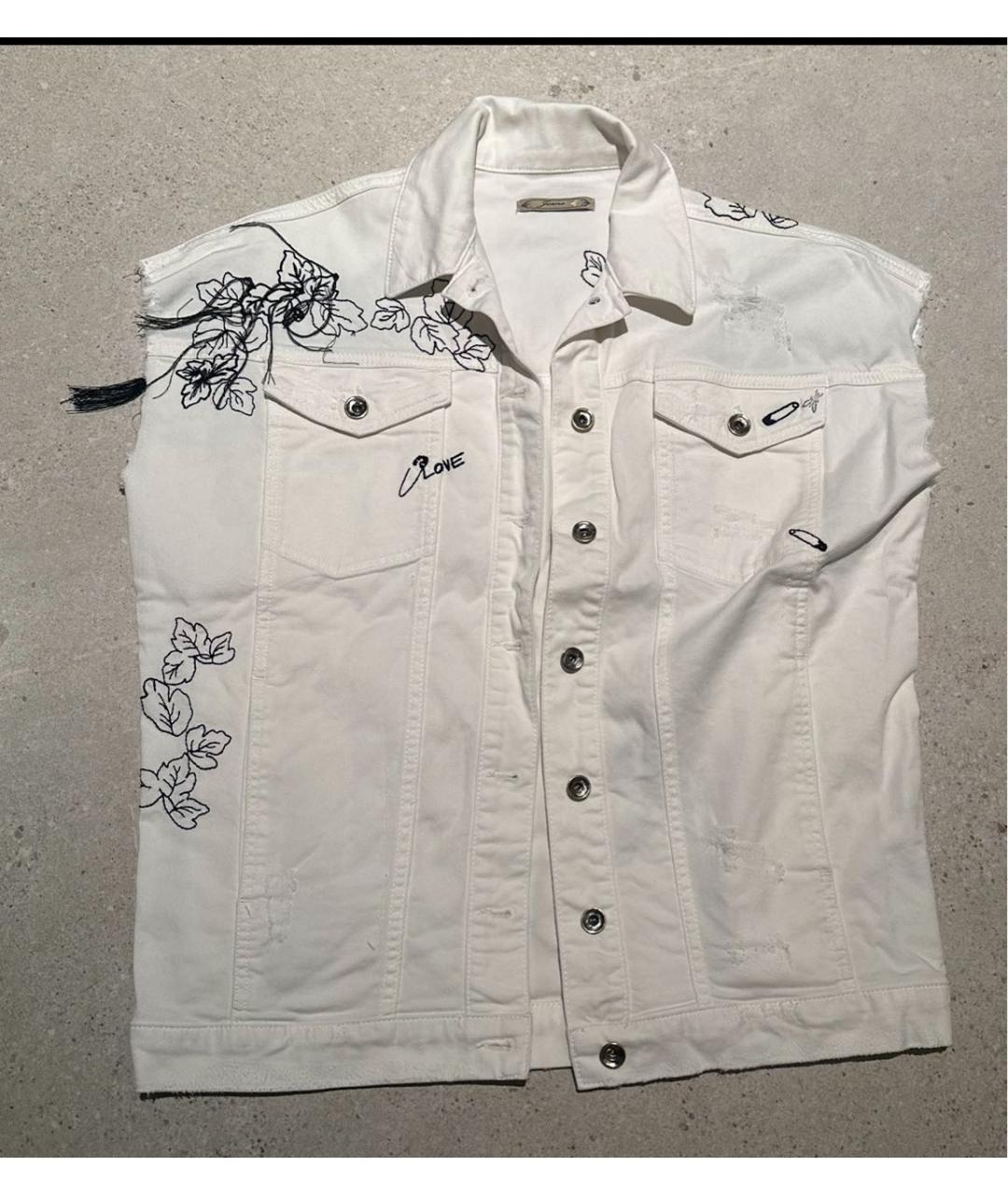 PATRIZIA PEPE Белый хлопковый костюм с юбками, фото 4