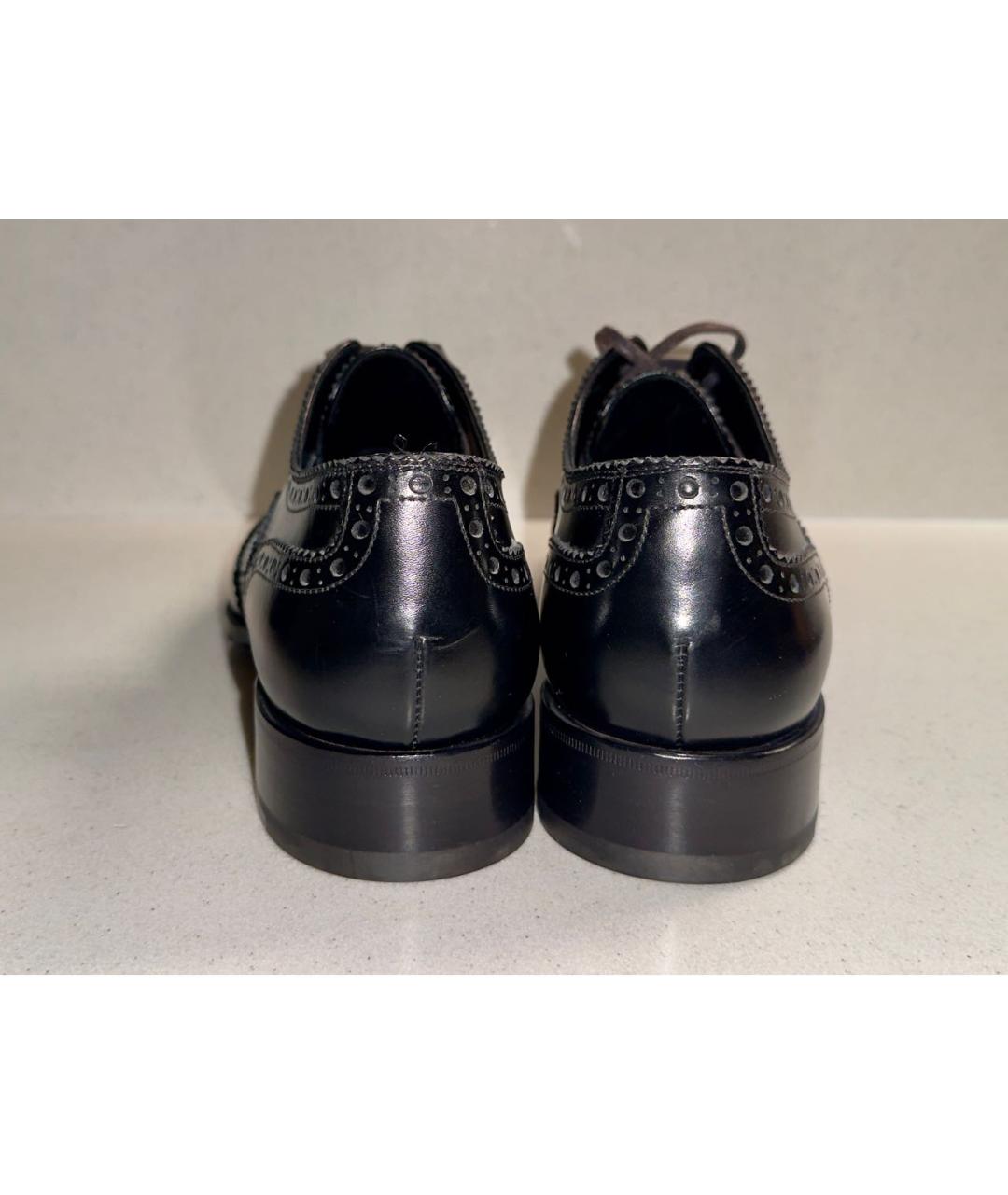 TOM FORD Черные кожаные туфли, фото 4