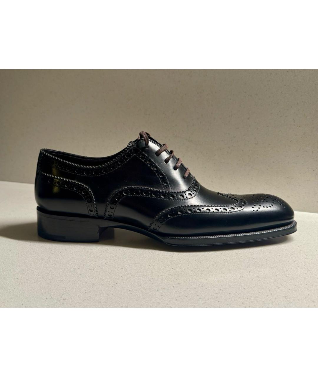 TOM FORD Черные кожаные туфли, фото 9