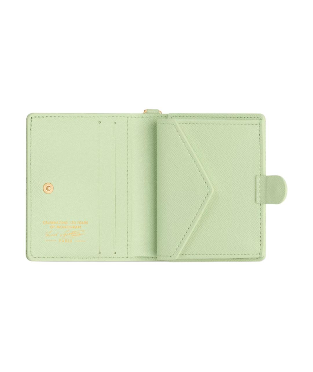 LOUIS VUITTON Салатовый кошелек, фото 4