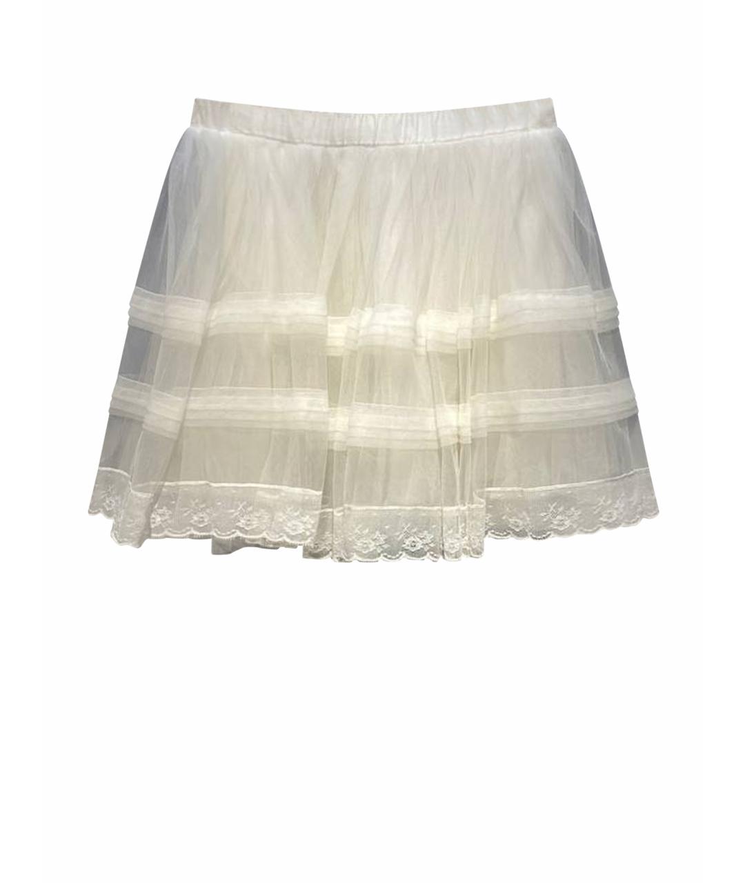 MONNALISA Белая синтетическая юбка, фото 1