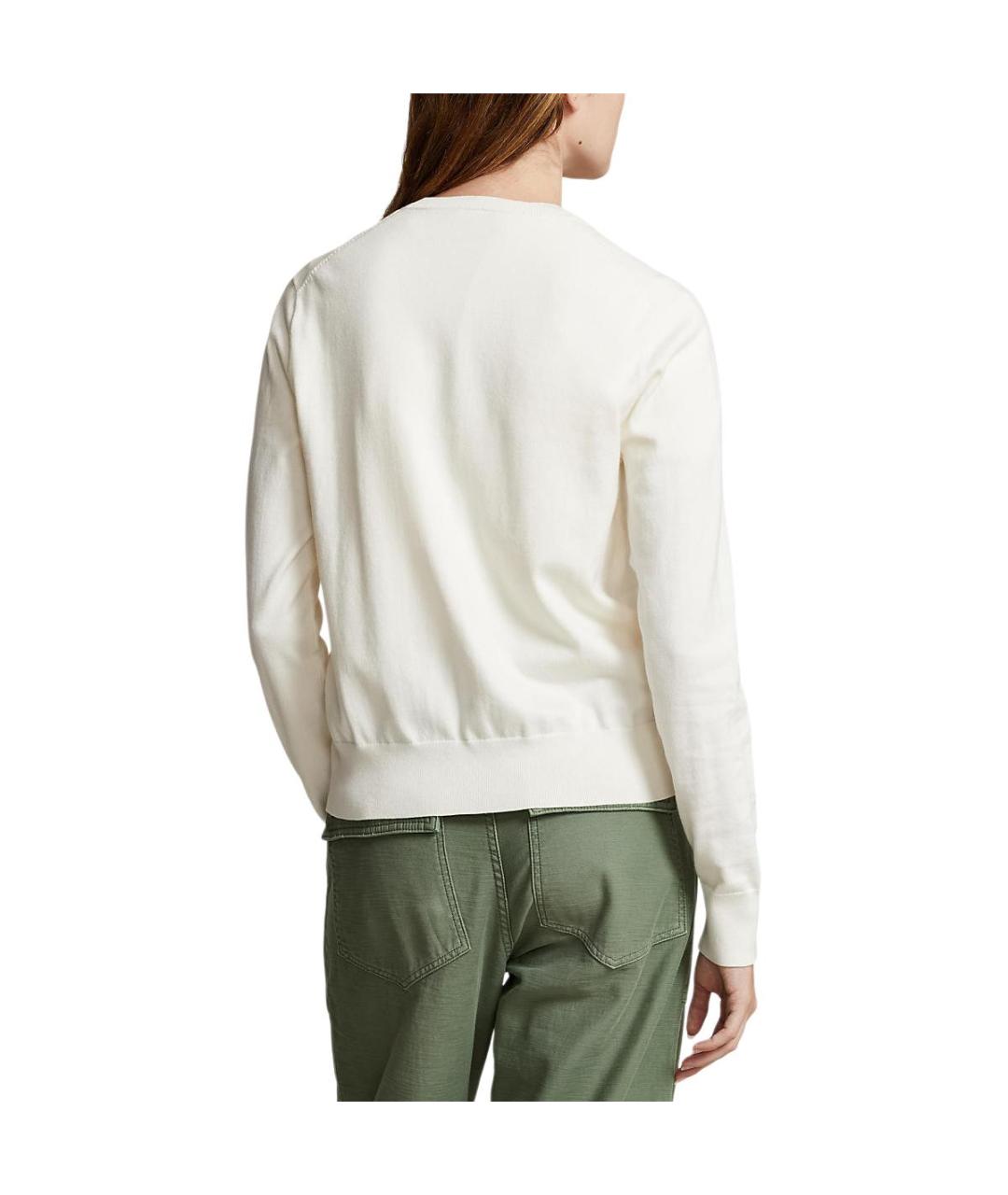 POLO RALPH LAUREN Белый кардиган, фото 4