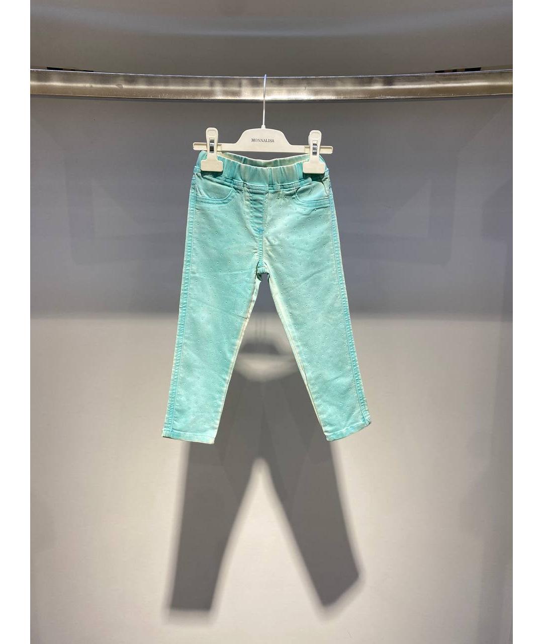 MONNALISA Голубые деним джинсы, фото 4