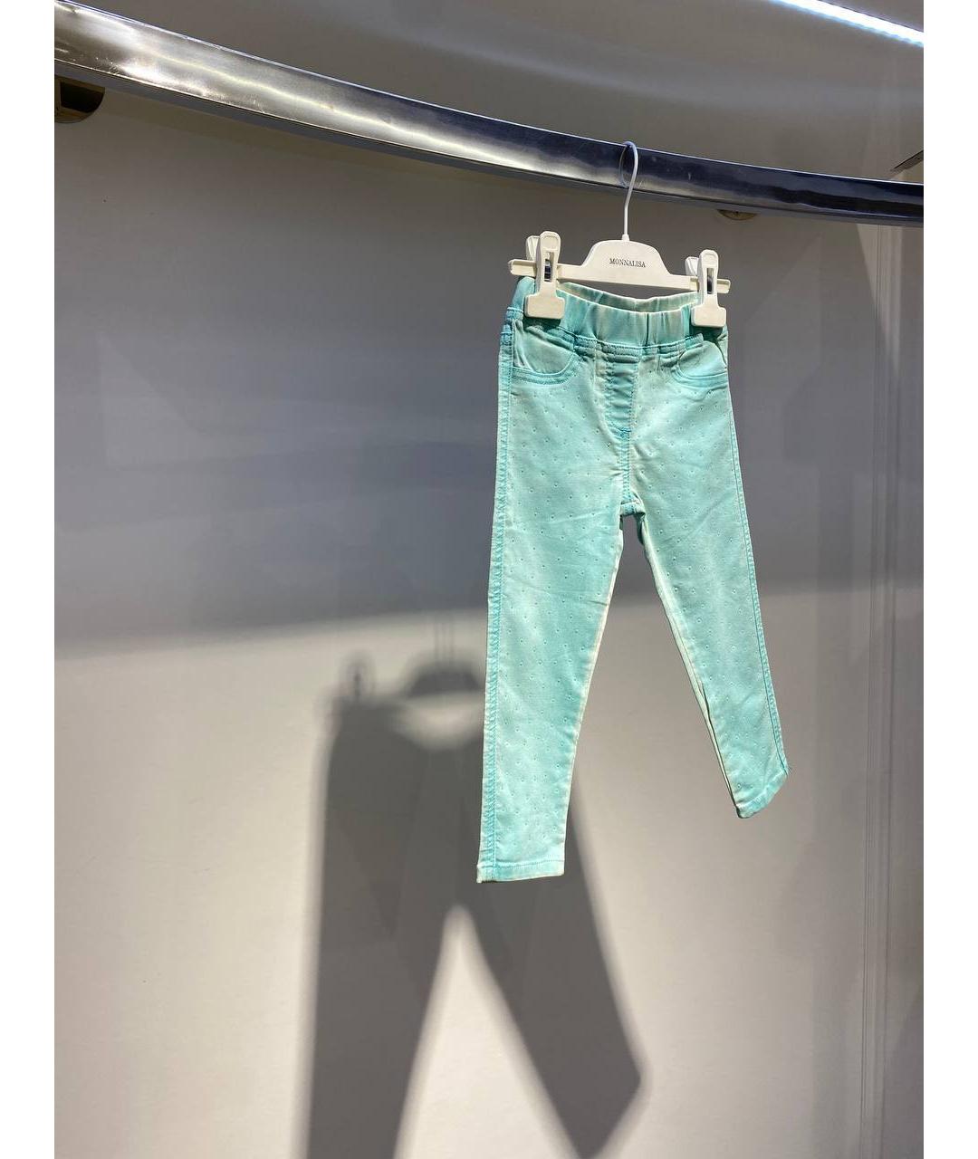 MONNALISA Голубые деним джинсы, фото 2