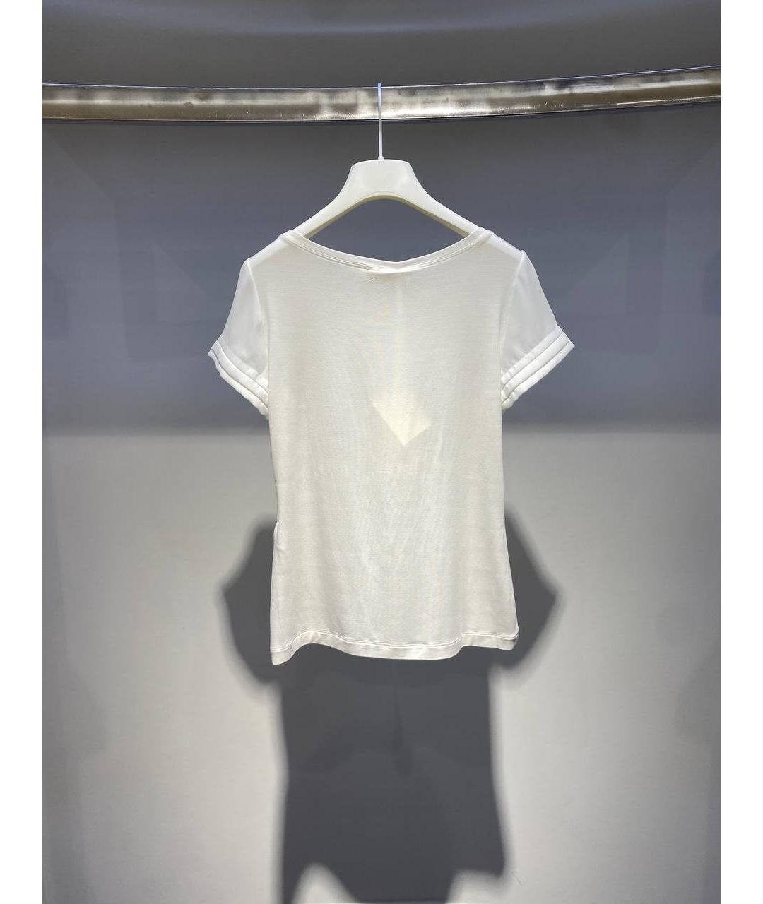 MONNALISA Белый хлопковый детская футболка / топ, фото 3