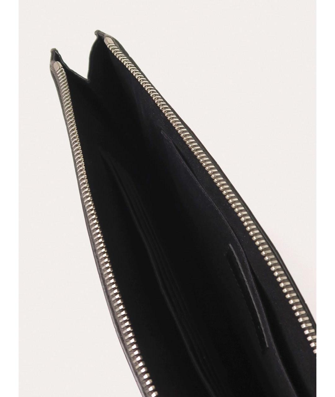 SAINT LAURENT Коричневая кожаная папка для документов, фото 4