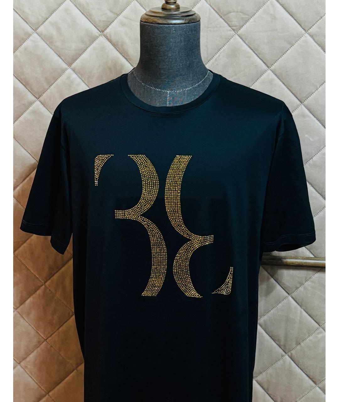 BILLIONAIRE Черная хлопковая футболка, фото 2