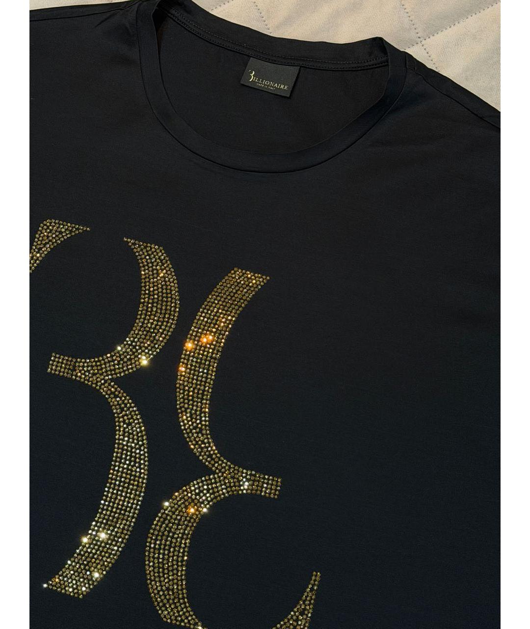 BILLIONAIRE Черная хлопковая футболка, фото 6