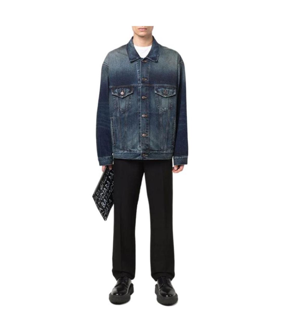 BALENCIAGA Синяя куртка, фото 3