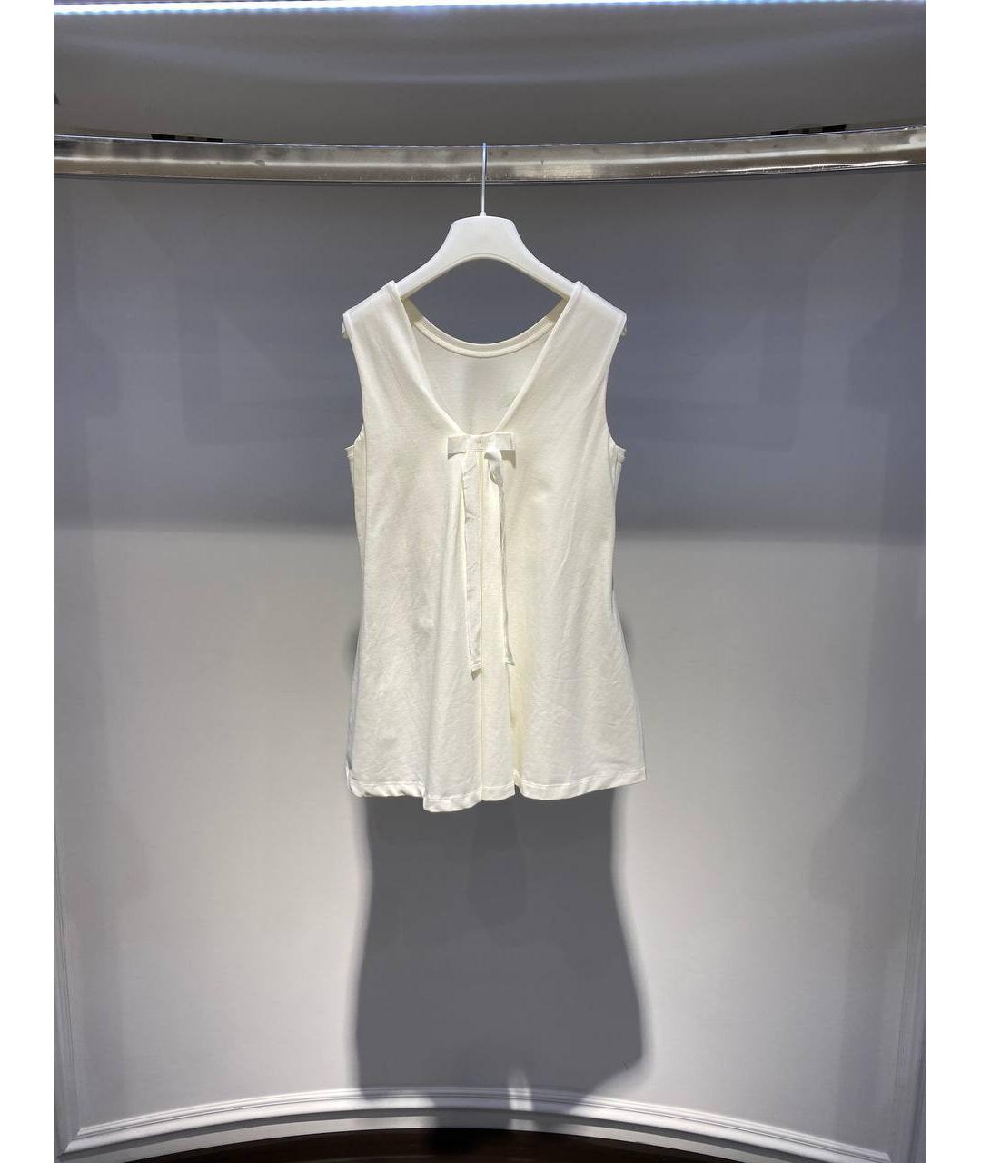 MONNALISA Белый хлопковый детская футболка / топ, фото 3