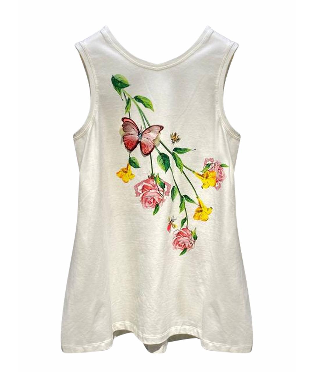 MONNALISA Белый хлопковый детская футболка / топ, фото 1