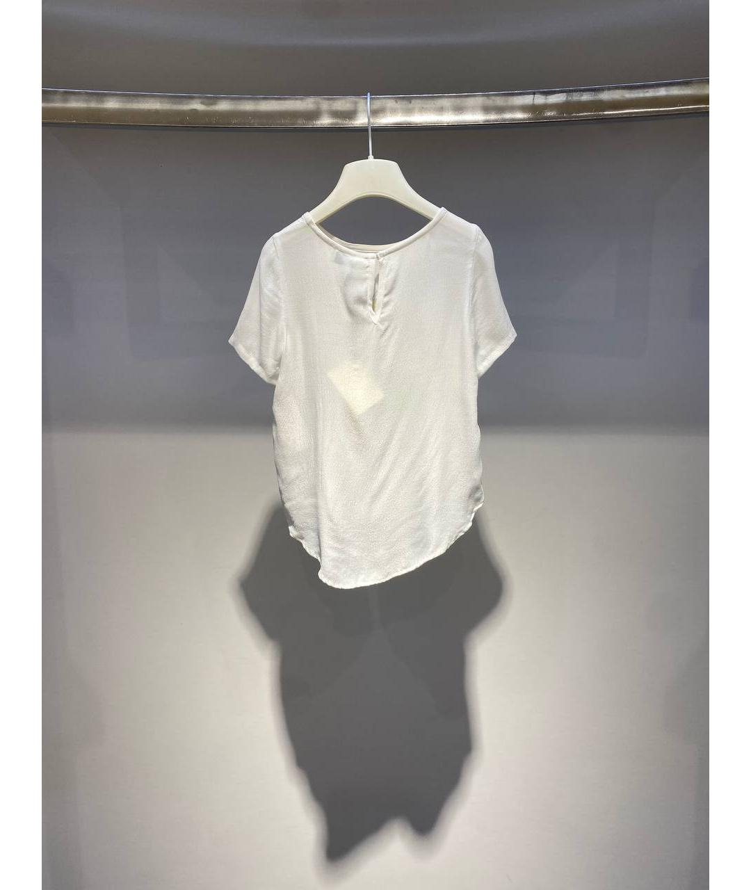 MONNALISA Белый хлопковый детская футболка / топ, фото 3