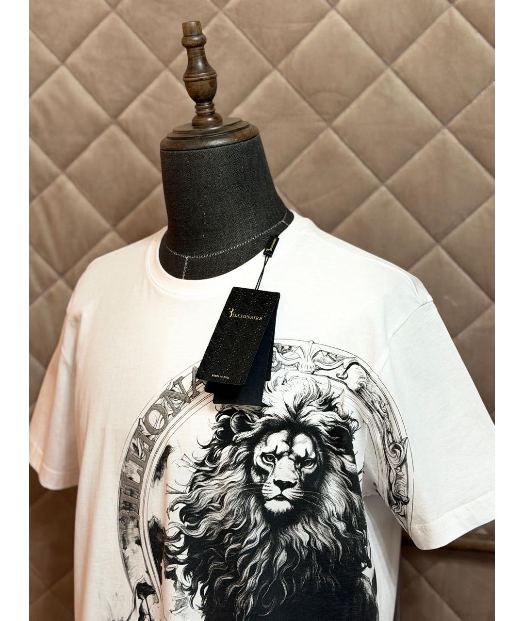 BILLIONAIRE Белая хлопковая футболка, фото 4